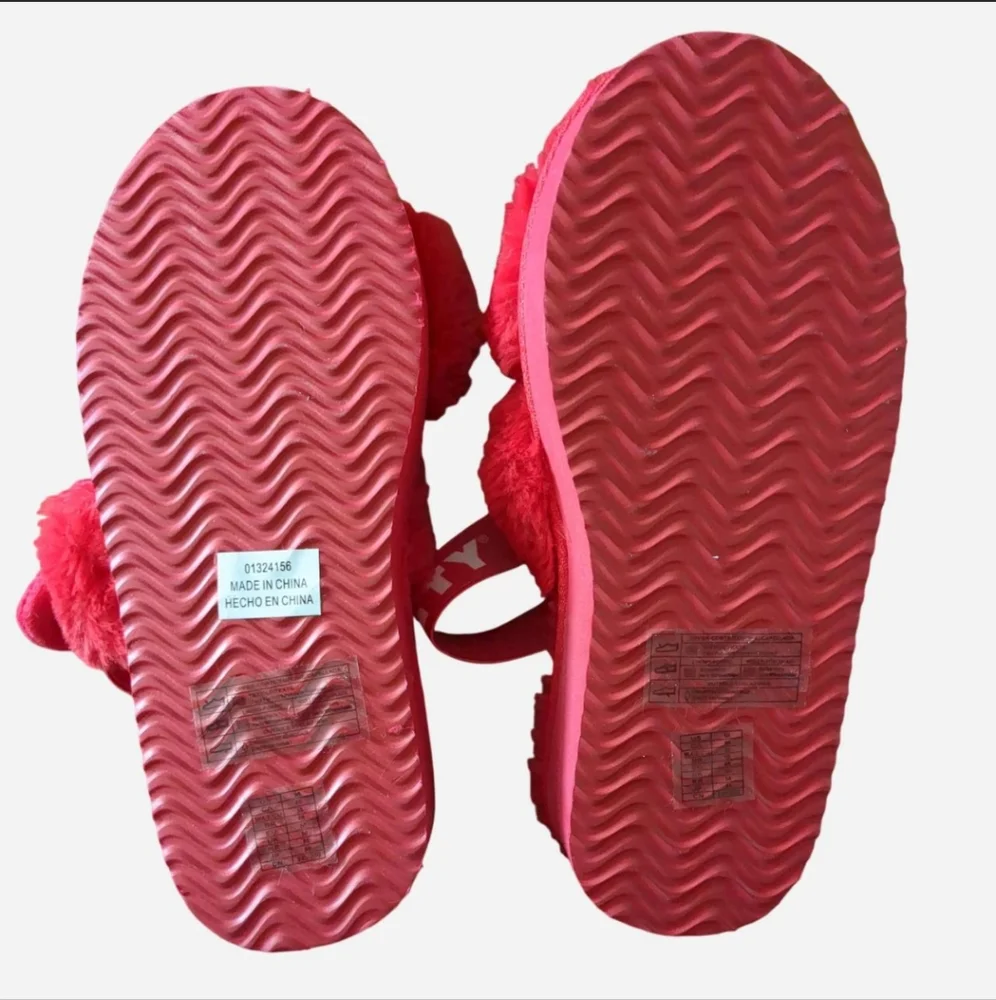 🎀 ✨RARE✨ Hello Kitty x Forever 21 Red Faux Fur Platforms New M - Picture 5 of 7